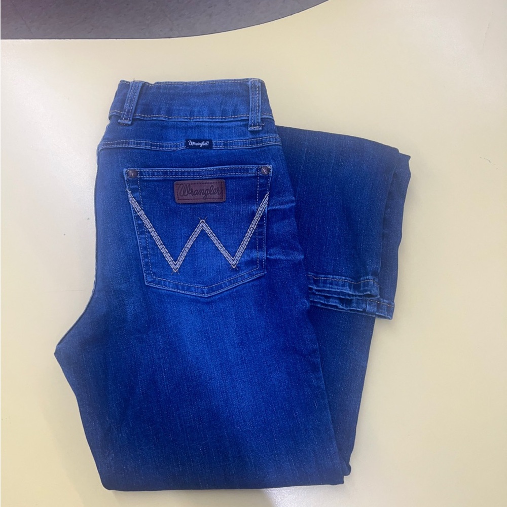 Wrangler Womens Classic Indigo Straight Jeans